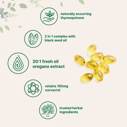 Fresh Extract Immune Support: Oregano Oil & Black Seed Oil Synergy