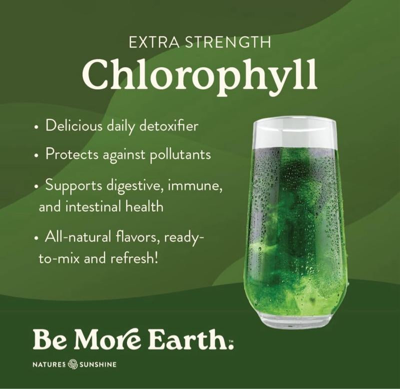 Nature's Sunshine Chlorophyll Stick Packs: Lime Twist. Your Daily Detox- Reduce Bloat, Control Odor, Clear Skin, Boost Energy, Support Digestion Nutrition Healthcare