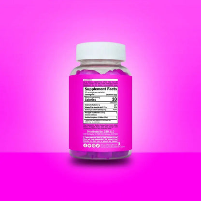 CBB Perfect PH Gummies | Women's Daily Probiotic Gummies | Real Pineapple Flavor | Vaginal Health & pH Support | One Month Supply | 60 Gummies