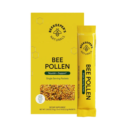 Bee Pollen - 100% Raw Granules for Energy, Immunity & Whole Body Wellness - Superfood Packed with Vitamin B, Minerals & Protein
