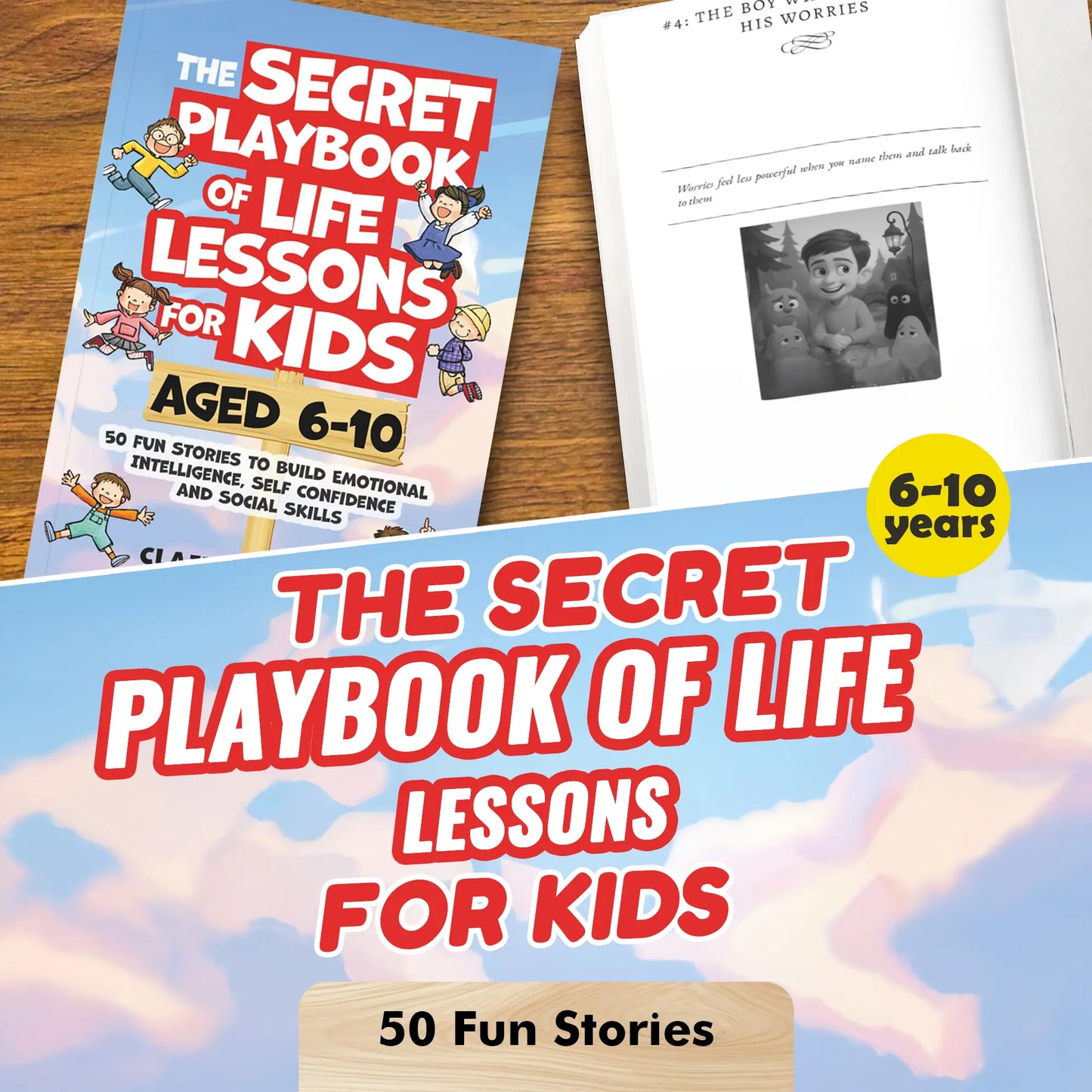 Claire Monroe The Secret Playbook of Life Lessons for Kids Ages 6-10 | 50 Fun Social & Emotional Learning Stories