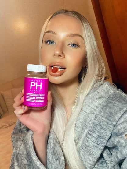 CBB Perfect PH Gummies | Women's Daily Probiotic Gummies | Real Pineapple Flavor | Vaginal Health & pH Support | One Month Supply | 60 Gummies