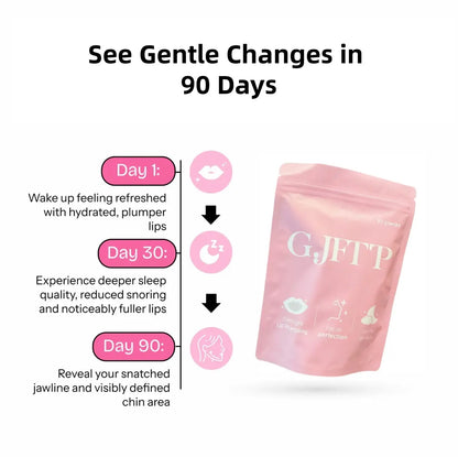 GJFTP Mouth Tape - Hydrating & Moisturizing Mouth Tape For Sleep - Collagen & Hyaluronic Acid Plumping Mouth Tape - 30 Pcs One Month Supply