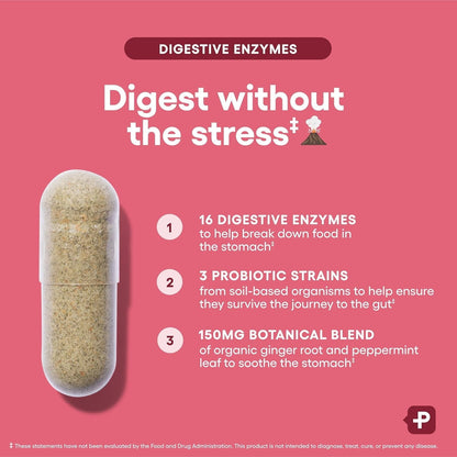 Physician's Choice Digestive Enzymes, Digestive & Gut Health, Bloating & Meal Time Discomfort, Men and Women, 30 Count-Shop