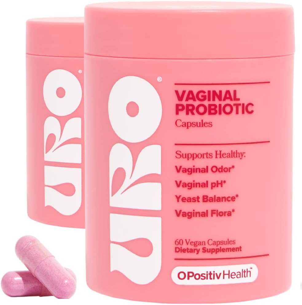 URO Vaginal Probiotics for Women, Healthy Odor & pH Balance, 1-Month Supply