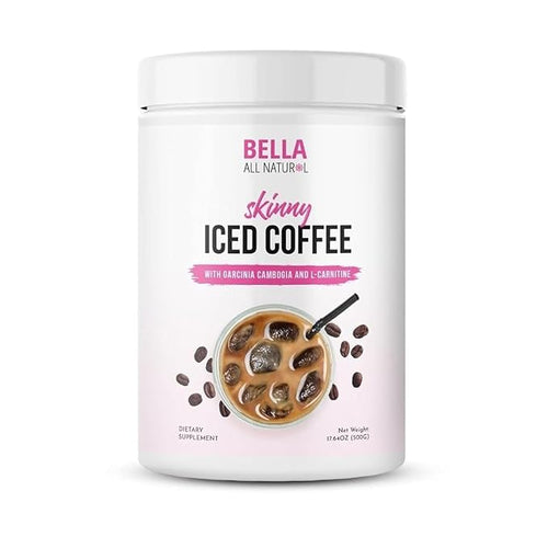 Bella All Natural Skinny Iced Coffee - Good Taste 500 Grams 17.637 Ounce