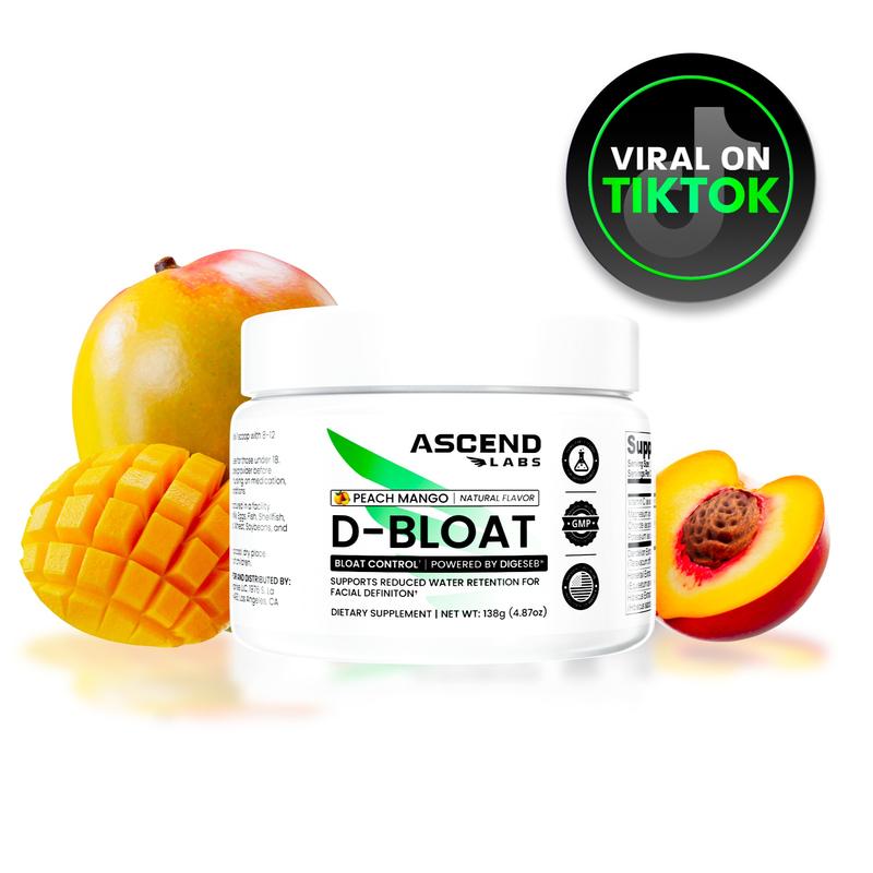 D-BLOAT Daily Debloat Powder - 30 Servings - Natural Bloating Relief & Water Retention Support - Dietary Supplement