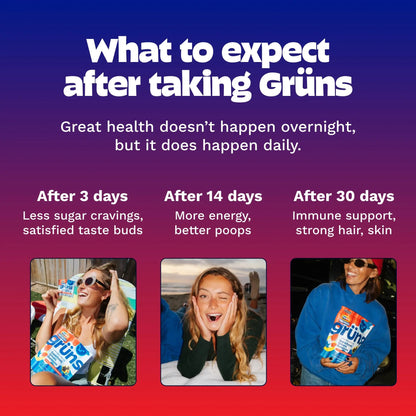 Popsicle Firecracker x Grüns "Al Dente" Superfood Greens Gummies: Comprehensive nutrition with 60+ ingredients: 21 Vitamins and Minerals, 6g Prebiotic Fiber, Adaptogens, Cherry Lemon Lime Blue Raspberry, Gluten Free, Vegan, Third Party Tested