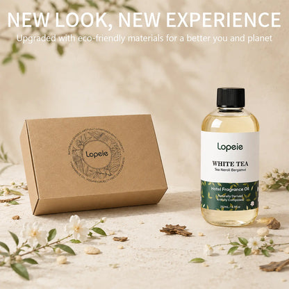 Lopeie Hotel Diffuser Oil Refill Inspired by The Westin Hotel - 118ml 4.1 fl oz - Aromatherapy Essential Oil-White Tea, Neroli & Bergamot – Ideal for Ultrasonic and Waterless Diffusers Pleasant Fragrant