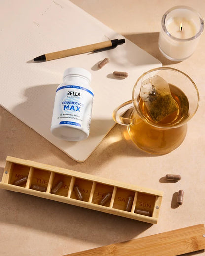 Bella All Natural Probiotics MAX Day - 8 Probiotics Strains - 60 Capsules