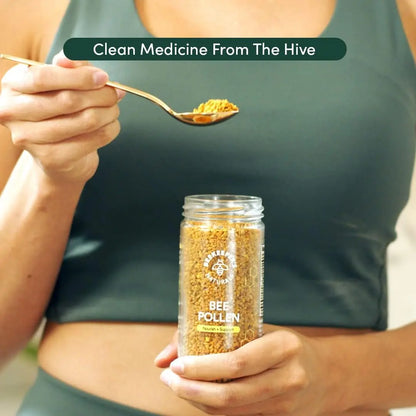Bee Pollen - 100% Raw Granules for Energy, Immunity & Whole Body Wellness - Superfood Packed with Vitamin B, Minerals & Protein