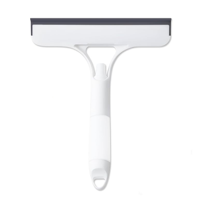 New 3-in-1 Window Squeegee Cleaner with Built-in Spray Bottle & Brush - Refillable for Shower Glass, Mirrors, Car Windows - All-Purpose Streak-Free Cleaning Tool—XDX