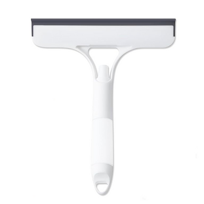 New 3-in-1 Window Squeegee Cleaner with Built-in Spray Bottle & Brush - Refillable for Shower Glass, Mirrors, Car Windows - All-Purpose Streak-Free Cleaning Tool—XDX