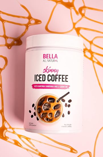 Bella All Natural Skinny Iced Coffee - Good Taste 500 Grams 17.637 Ounce