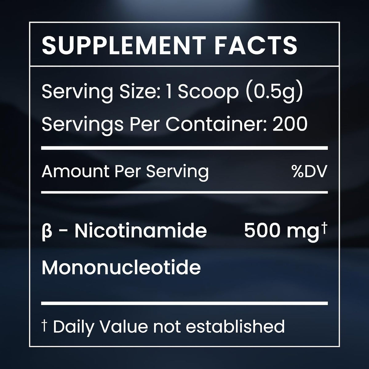 Renue By Science NMN Powder | 100g Fast Dissolve Powder Supplement | 500mg Nicotinamide Mononucleotide per Serving | Manufactured in the USA Third-Party Tested
