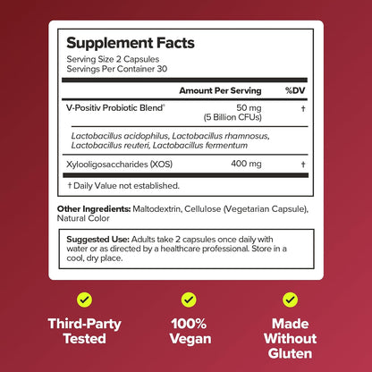URO Vaginal Probiotics for Women, Healthy Odor & pH Balance, 1-Month Supply