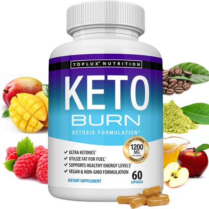 Keto Burn Pills Ketosis - 1200 Mg Ultra Advanced Natural Ketogenic Using Ketone Diet Support Energy Focus Men W-Shopomen 60 Capsules-Shop