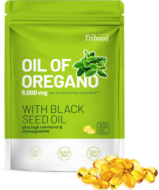 Oil of Oregano and Black Seed Oil Softgels 300