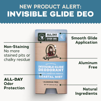 Dr. Squatch Glide & Go Set - Deodorant Flask - Gifts for Men