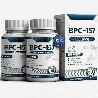 BPC 157 | 157 Cápsulas de Péptidos | 157 para la Recuperación Muscular y del Entrenamiento para | 120 Pc / 2 Bottle