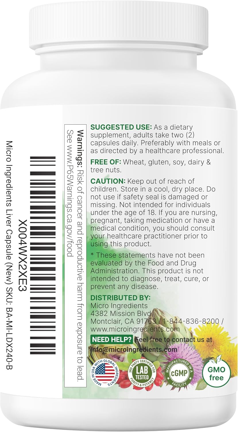 Liver Advanced+, 240 Veggie Capsules | 20-in-1 Complex with Milk Thistle, Dandelion, NAD, NAC, ALA, TUDCA, Glutathione, Artichoke, Turmeric, & Astragalus | Non-GMO, Gluten Free