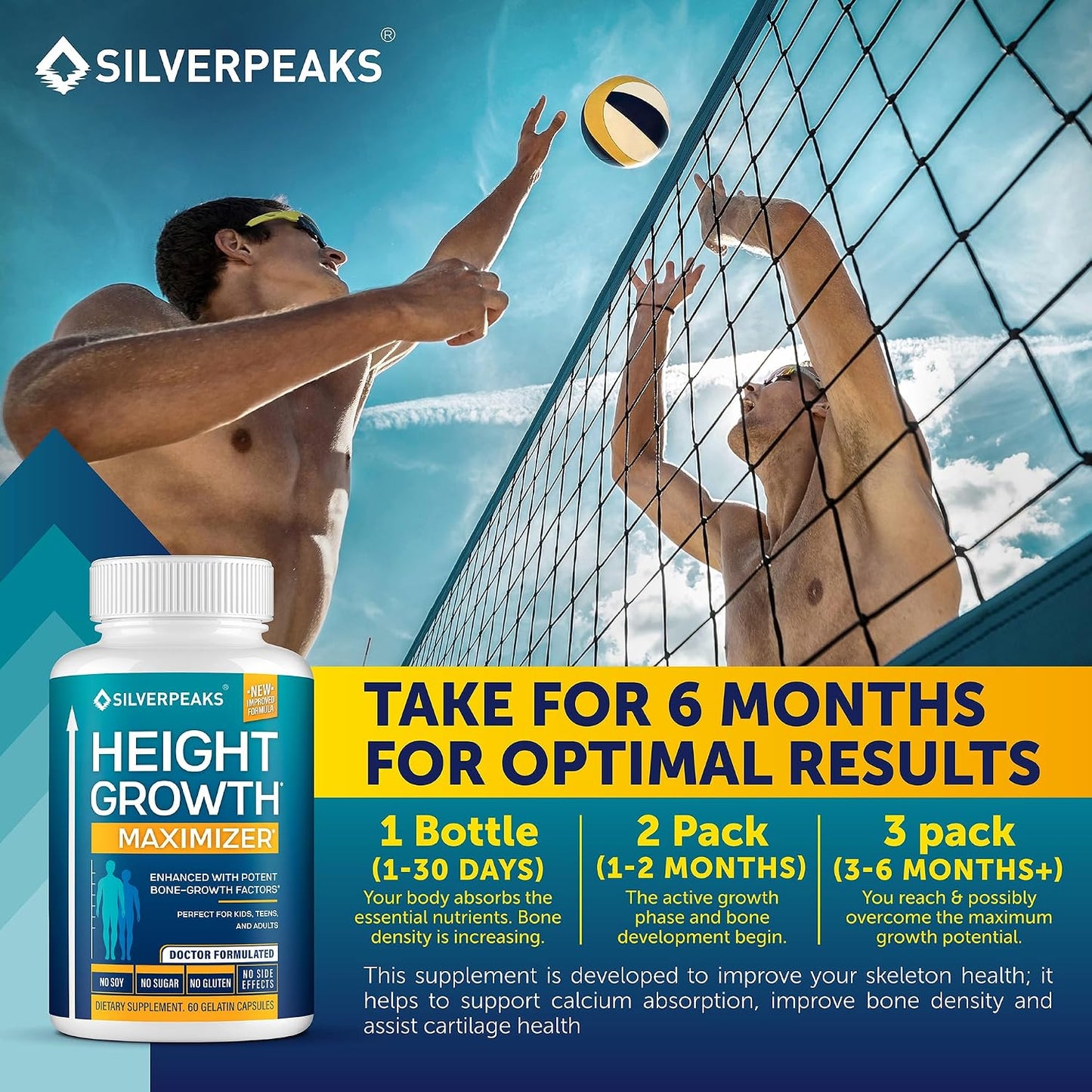 Pslalae Growth Capsules - Natural Height Increaser -120 Capsules