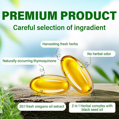 Oil of Oregano and Black Seed Oil Softgels 300