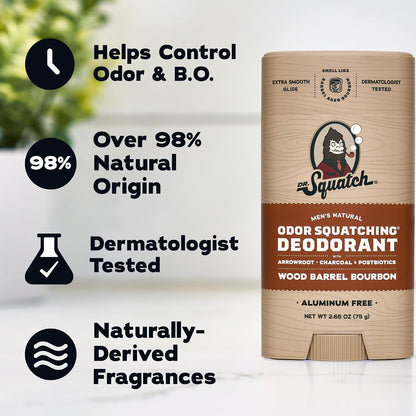 Dr. Squatch Glide & Go Set - Deodorant Flask - Gifts for Men