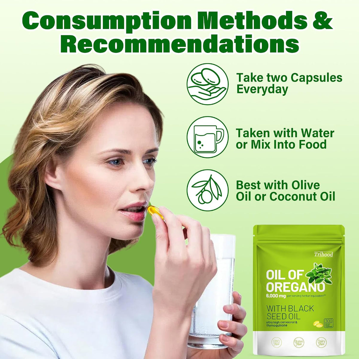 Oil of Oregano and Black Seed Oil Softgels 300