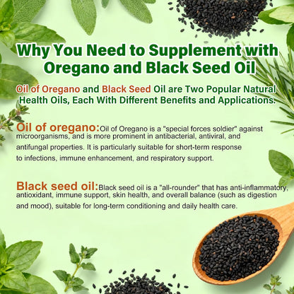 Oil of Oregano and Black Seed Oil Softgels 300
