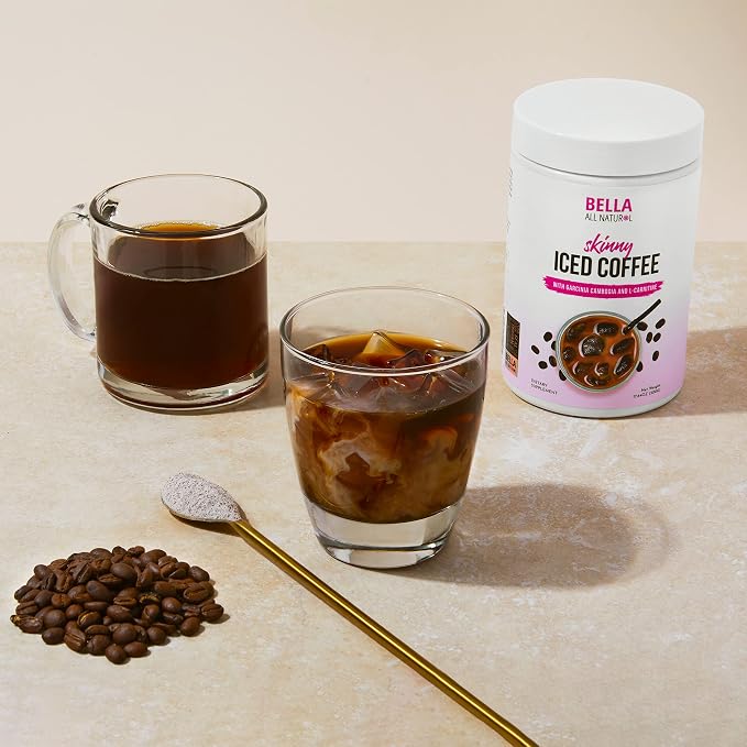 Bella All Natural Skinny Iced Coffee - Good Taste 500 Grams 17.637 Ounce