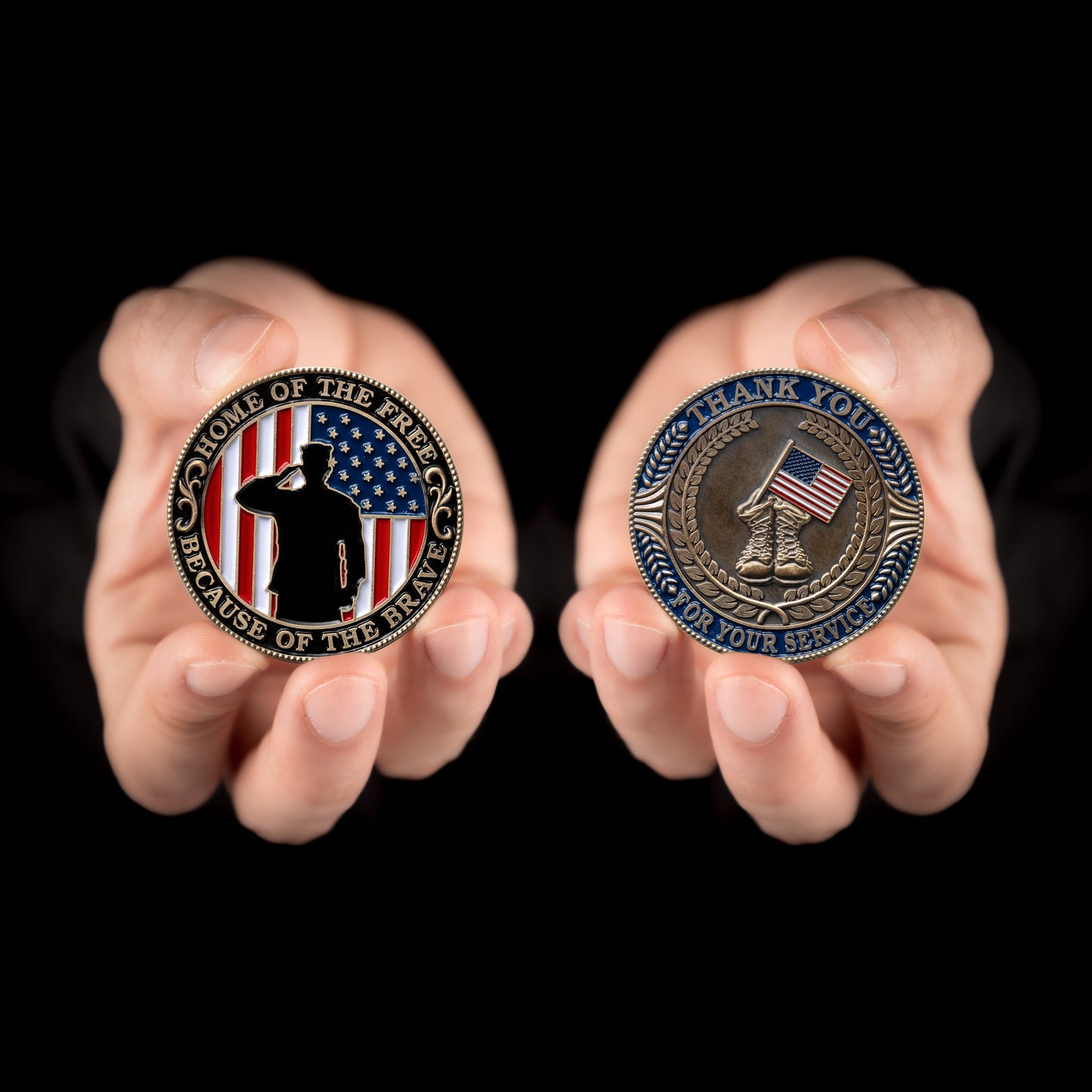 Home of the Free - Thank You For Your Service Coin