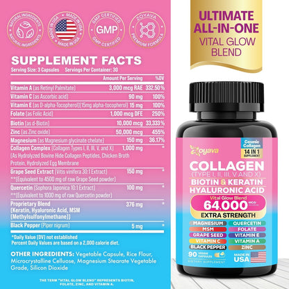 Cosmic Collagen Beauty Complex - 64,000MCG - Illuminate Your Radiance!-Shop