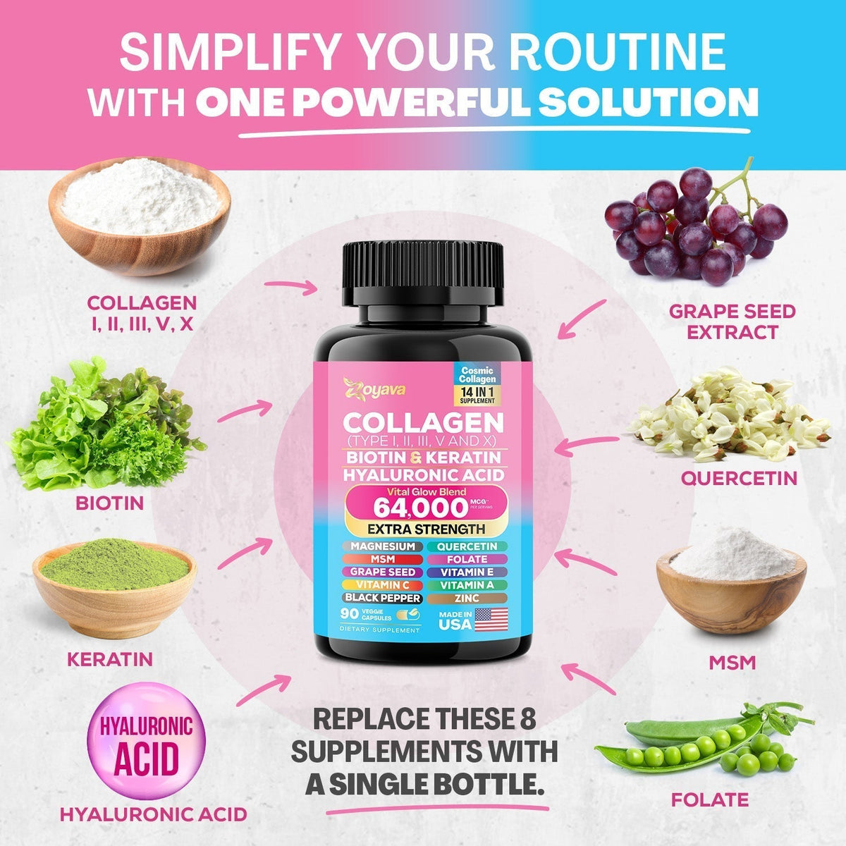 Cosmic Collagen Beauty Complex - 64,000MCG - Illuminate Your Radiance!-Shop