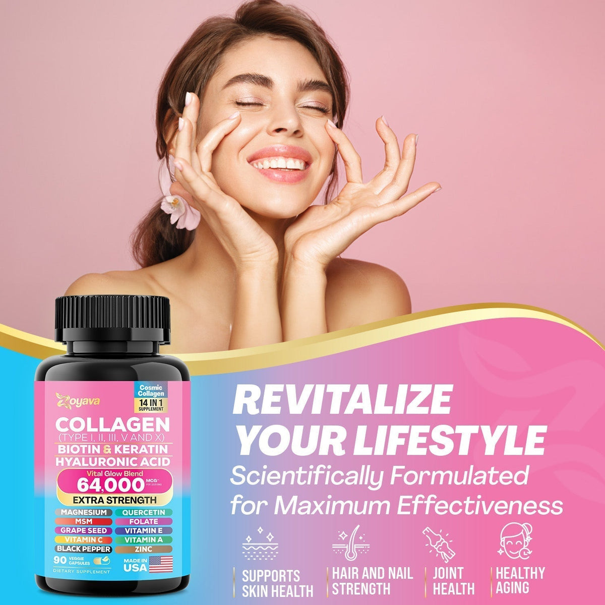 Cosmic Collagen Beauty Complex - 64,000MCG - Illuminate Your Radiance!-Shop