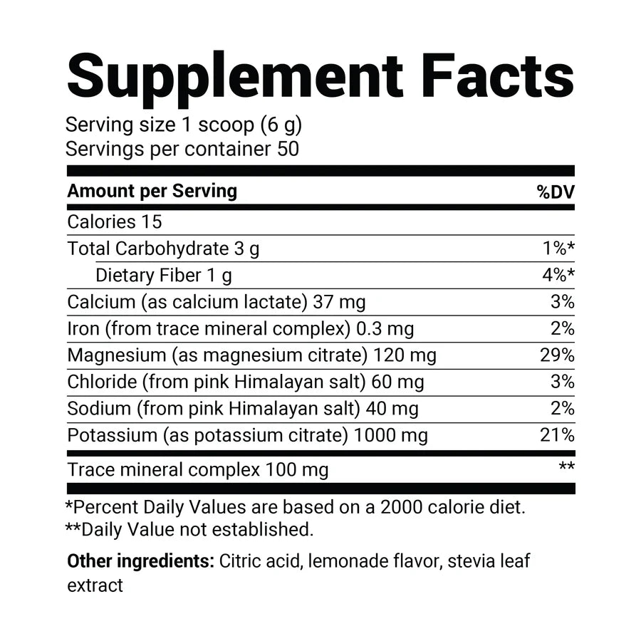 Electrolyte Powder with 1000 mg of Potassium with Magnesium