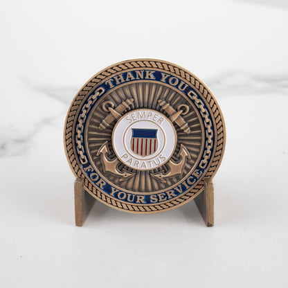 Coast Guard - Thank You For Your Service Coin