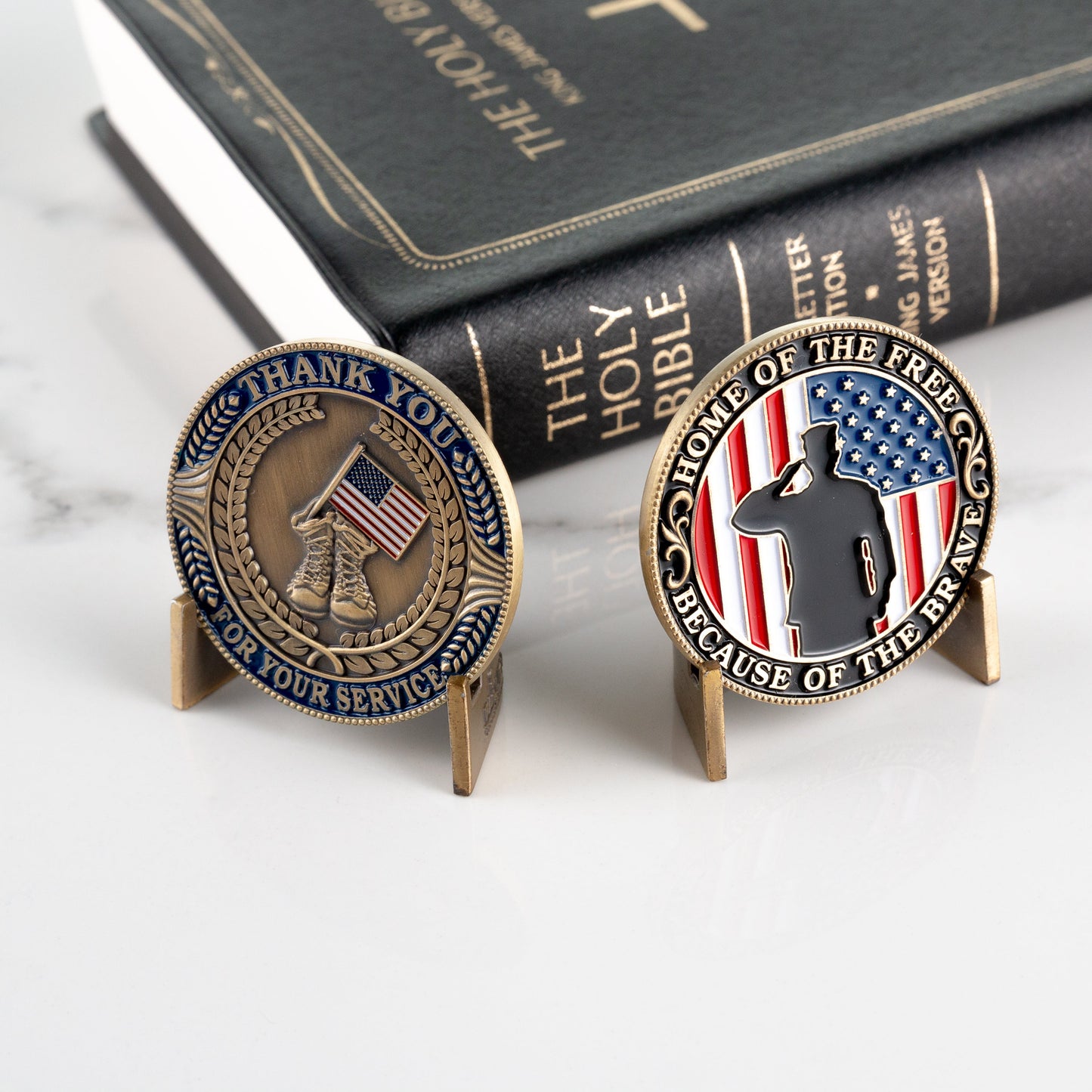 Home of the Free - Thank You For Your Service Coin