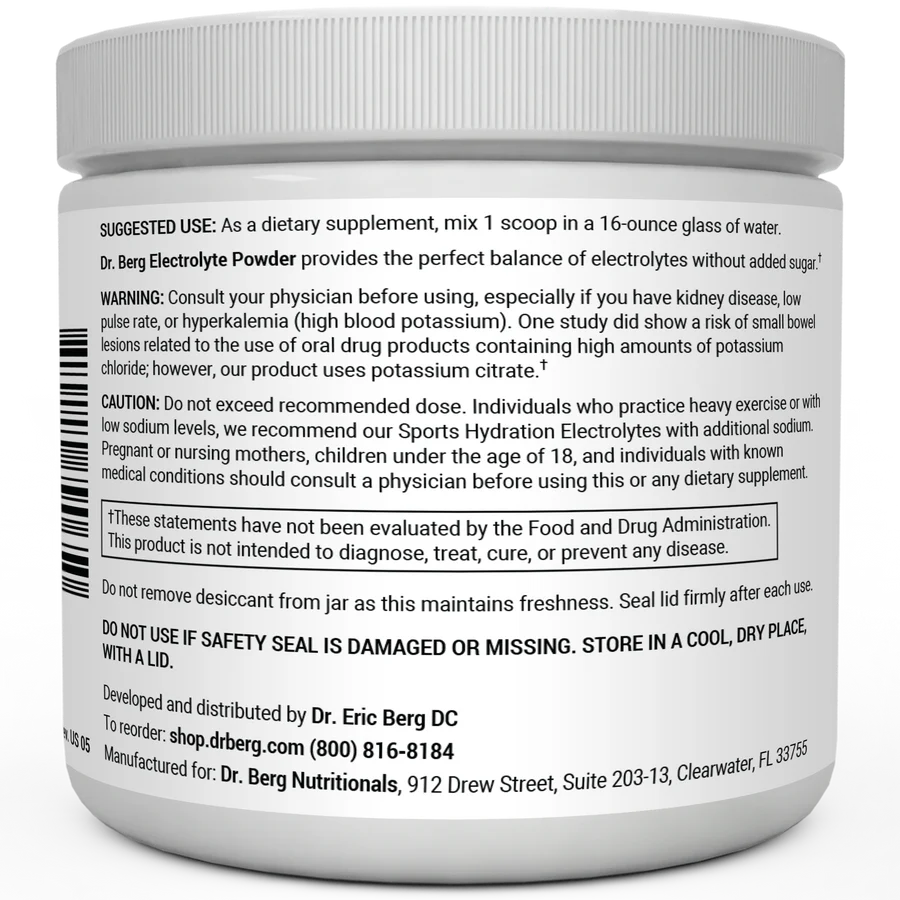 Electrolyte Powder with 1000 mg of Potassium with Magnesium