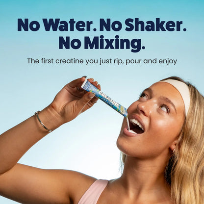 EHPlabs OxyShred Creatine Fizz Stix - Sugar-Free Single-Serve  Sherbet, 5g Creatine Monohydrate, No Water/Shaker/Mixing, Supports Athletic Strength, 15 Rip & Pour Sticks, 3 Flavors