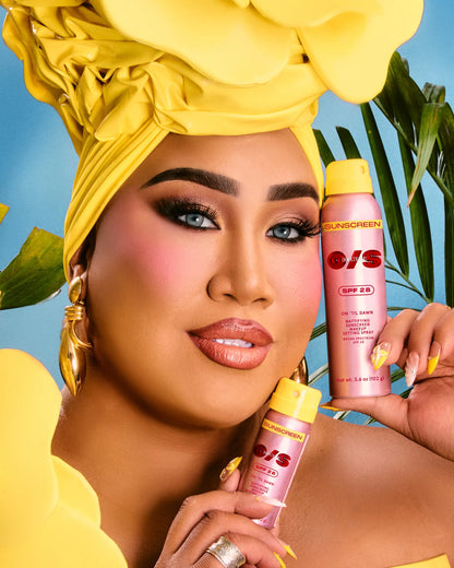 ONE/SIZE On ’Til Dawn Mattifying Sunscreen Makeup Setting Spray SPF 28 Travel Size 1.05 oz - Sets Makeup for 16hrs, Sweat Resistant, Water Resistant, Easy to Reapply