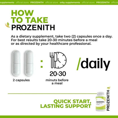 Prozenith - 2 Caps/Day Advanced BHB Formula - Natural Healthcare Supplement