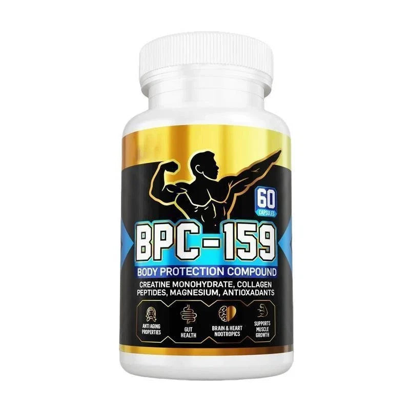 LUXRY Peptide Capsules with Creatine, Collagen & Magnesium, Gluten Free, 60ct