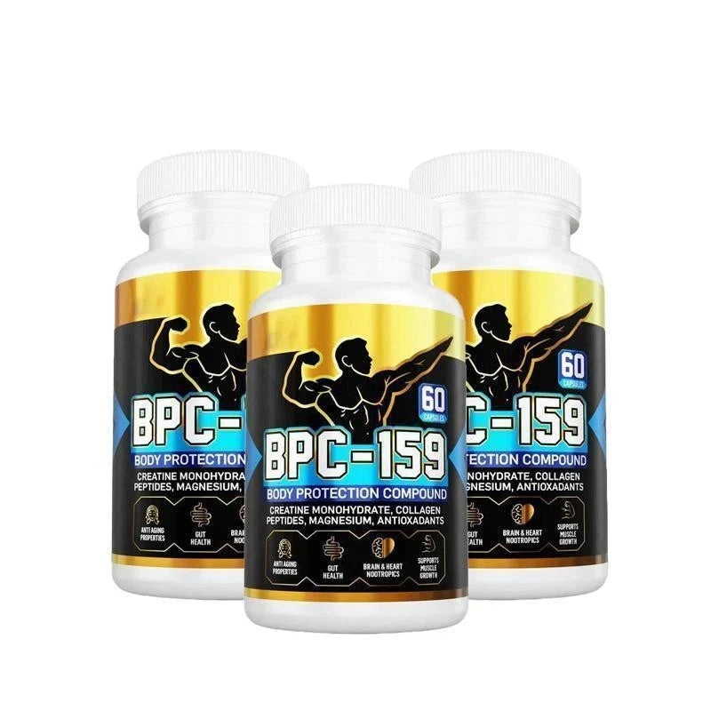 LUXRY Peptide Capsules with Creatine, Collagen & Magnesium, Gluten Free, 60ct